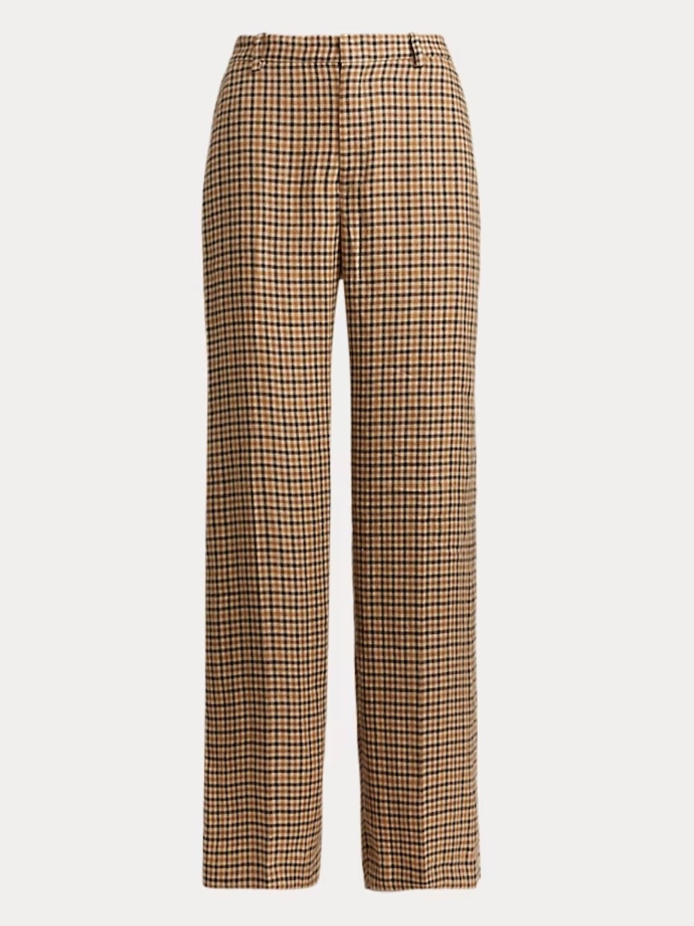 Polo Ralph Lauren Plaid Tweed Wide-Leg Pant